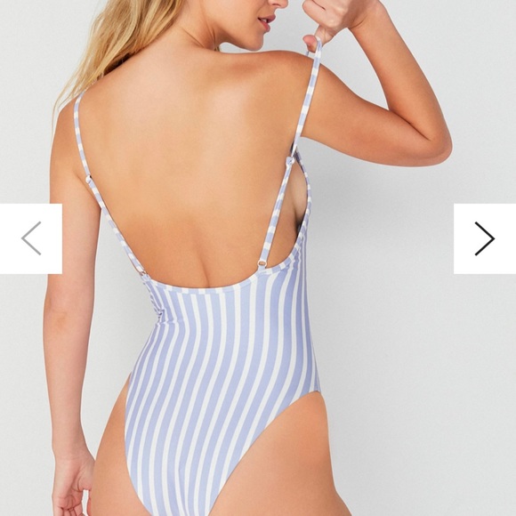 High cut cheeky striped one piece Swim by Same - Picture 10 of 10